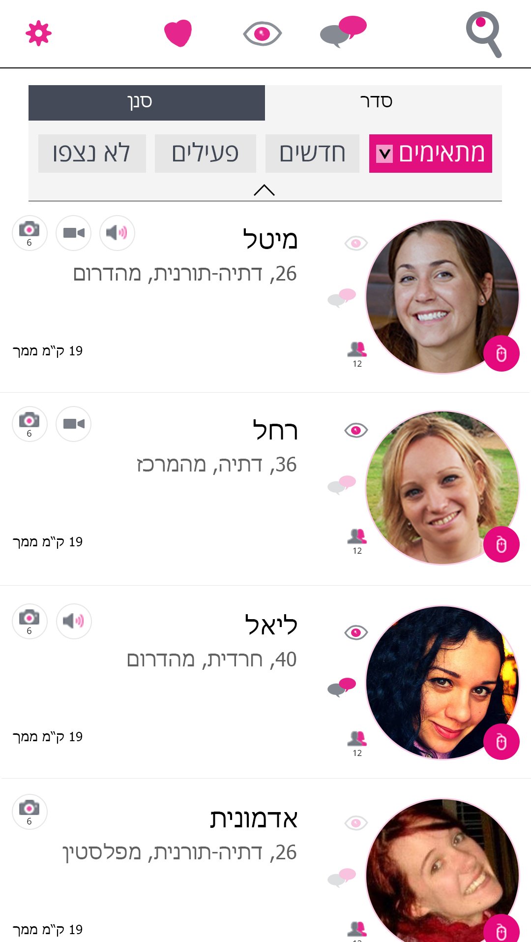 פיתוח רשתות חברתיות תצוגת מובייל